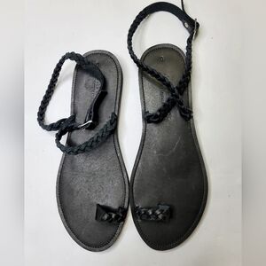 Genuine Leather braided Thong Sandals